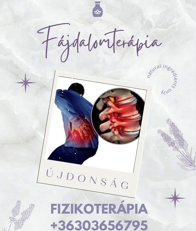 Fájdalomterápia - akut és krónikus fájdalmak enyhítése, fizikoterápia, elektroterápia, galvánáram, TENS-kezelés, ultrahangterápia, Safe Laser, mágnesterápia, denevérpad